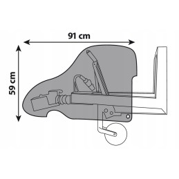 Cover for the brake of the tow truck trailer's overrun device