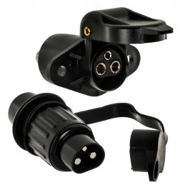 Electrical socket complete with 3 pin socket plug