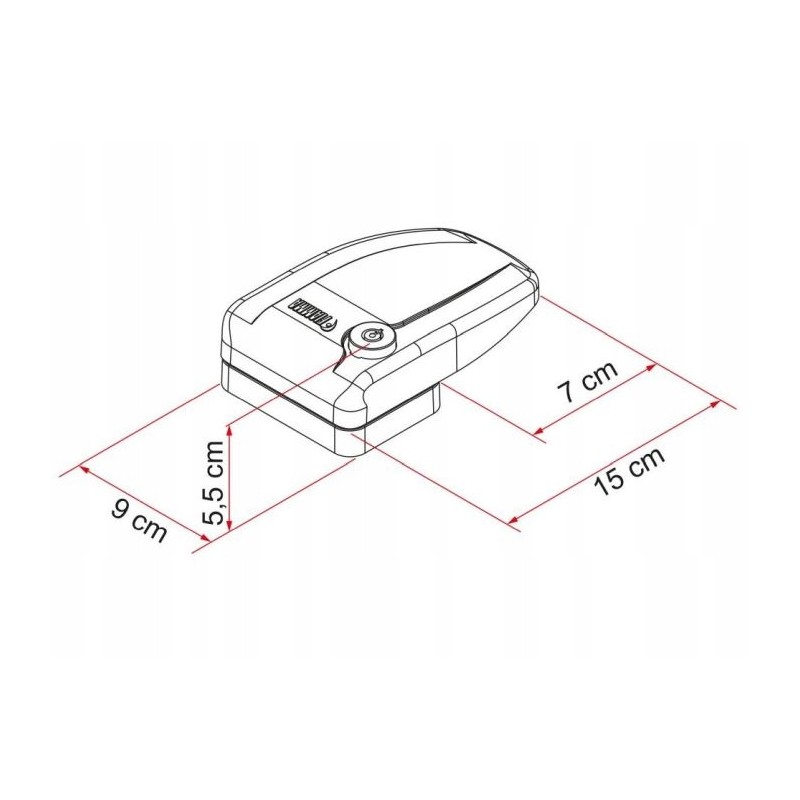 Safe camper door protection, 3 pcs. Fiamma