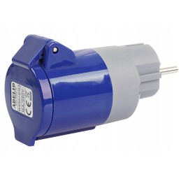 Adapter, CEE plug, 230v socket, IP44 adapter