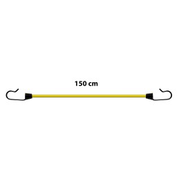 Rubber expander for attaching luggage, hook 150 cm