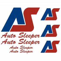 Auto sleeper camper camping sticker set