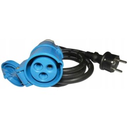 Straight female connection with flap cee 230v camper