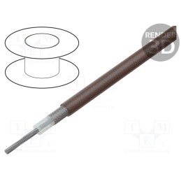 5 m x HELUKABEL - 40008 - Wire: coaxial, RG179BU, stranded, CCS, FEP, brown or white, 2.5mm