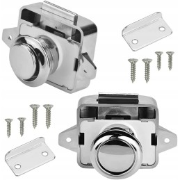 Cabinet lock, pushlock furniture lock for a camper