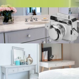 Cabinet lock, pushlock furniture lock for a camper