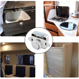 Cabinet lock, pushlock furniture lock for a camper