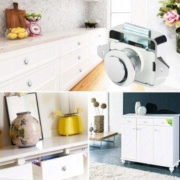 Cabinet lock, pushlock furniture lock for a camper