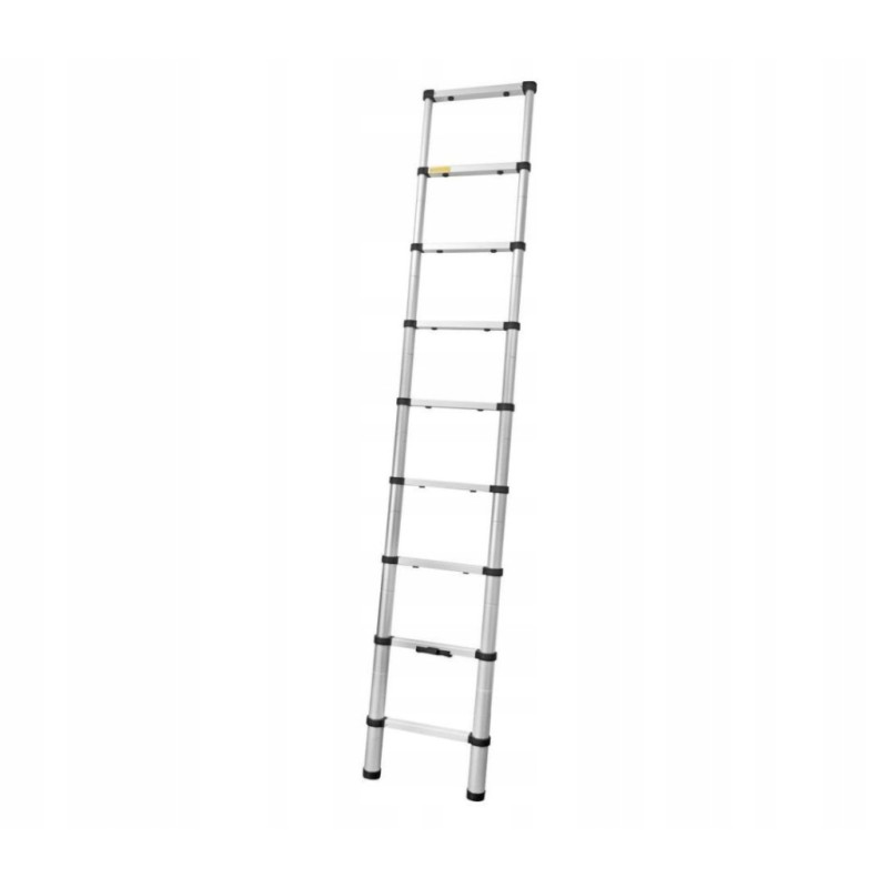 Telescopic folding ladder for laddy alcove