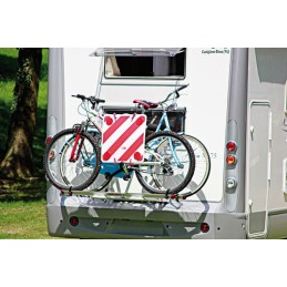 Reflective warning board for camper trailer