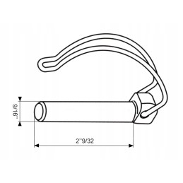Pipe pin oe14 30mm x 58mm pins