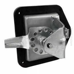 Stainless steel door handle with lock 124x121x35