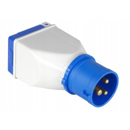 Camping adapter plug 16a 3p socket 230v ip44