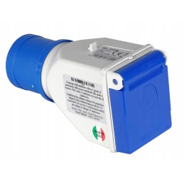 Camping adapter plug 16a 3p socket 230v ip44