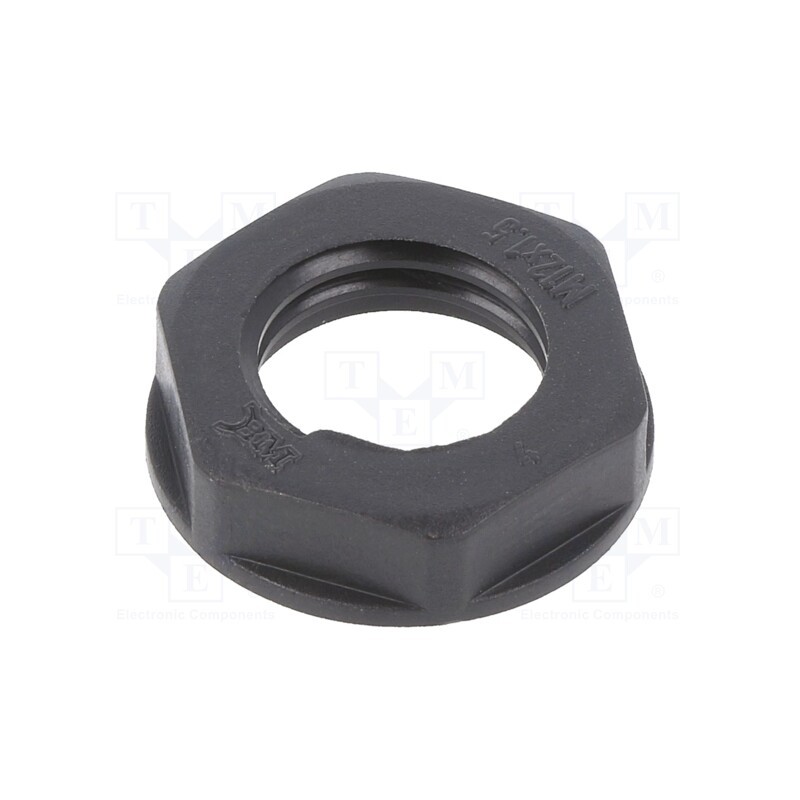 5 pcs x BM GROUP - BM4812N - Nut, M12, polyamide, black, -20÷90°C, Thread: metric, Pitch: 1.5