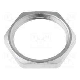 5 pcs x LAPP - 52003510 - Nut, PG11, brass, nickel, Thk: 3mm, Spanner: 21mm, Thread: PG