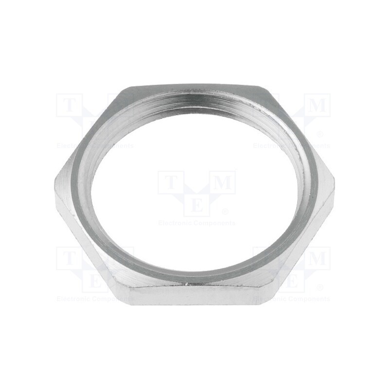 5 pcs x LAPP - 52003510 - Nut, PG11, brass, nickel, Thk: 3mm, Spanner: 21mm, Thread: PG