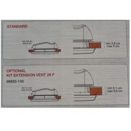Fiamma vent 28 f window extension kit