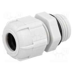 5 pcs x BM GROUP - 4009 - Cable gland, PG9, IP68, polyamide, grey, UL94V-2