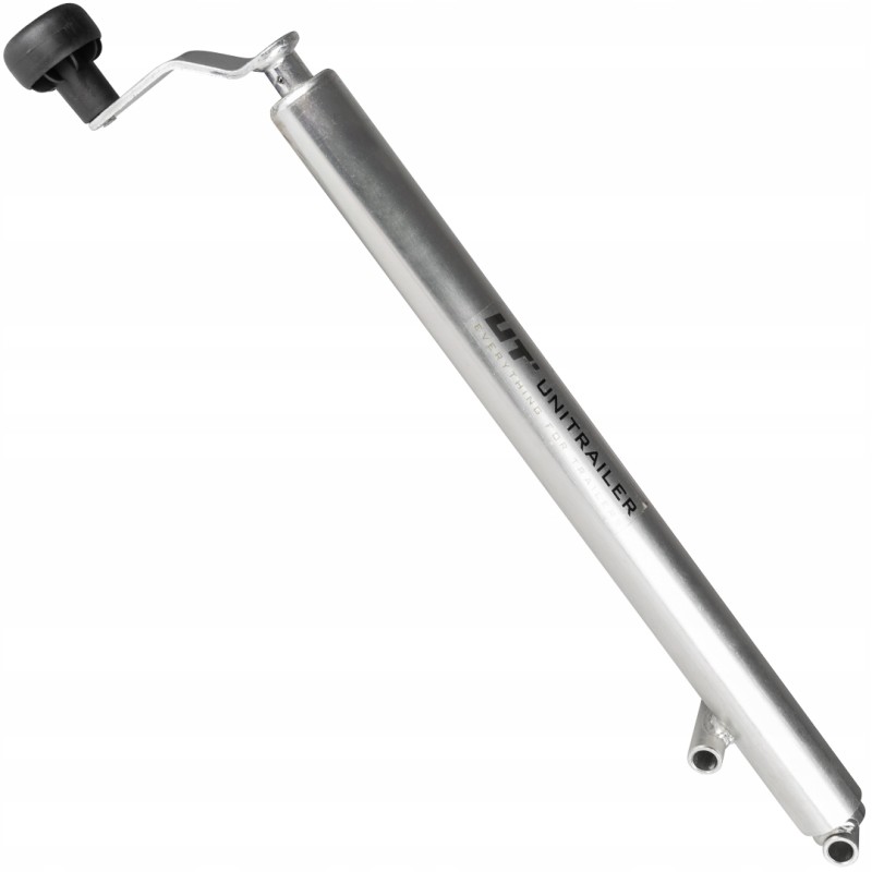 Crank lift for unloading the trailer