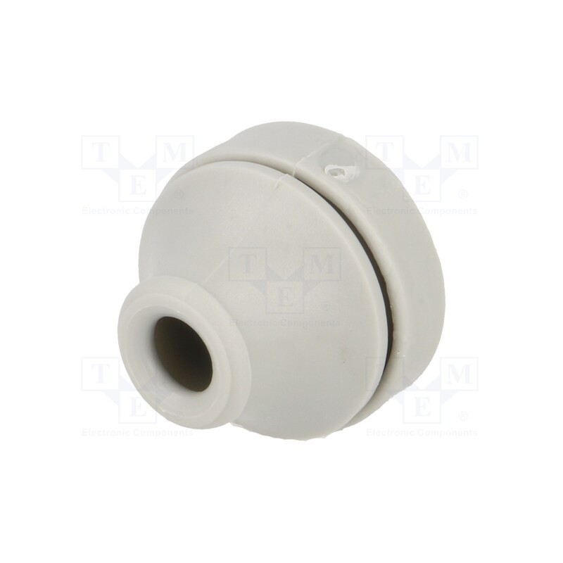 5 pcs x TRELLEBORG - 100465 - Grommet, Ømount.hole: 19mm, elastomer thermoplastic TPE, grey