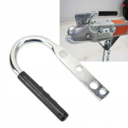 Rubber handle for lifting the trailer connector