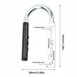 Rubber handle for lifting the trailer connector