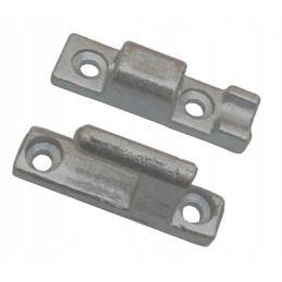 Large hinge for the side of an aluminum trailer semi-trailer