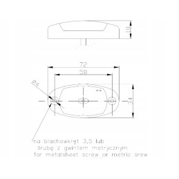 Side marker lamp ft 025 ft 25 with yellow LED