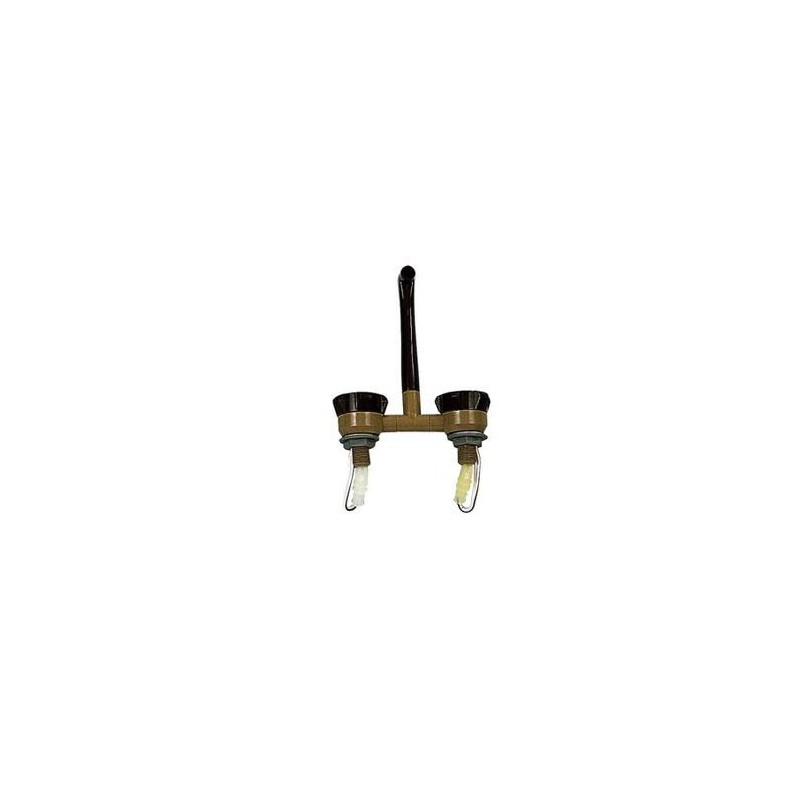 Windsor hot and cold water faucet dark brown comet