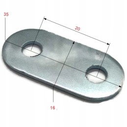 Metal tarpaulin guide washer 20mm 100 pcs