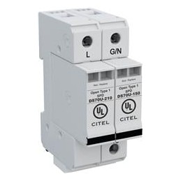 1 pcs : DS72US-120S - Industrial Surge Protectors Din Rail AC Power Surge Suppressor, 70kA max, 240/120V Split Phase, 2P