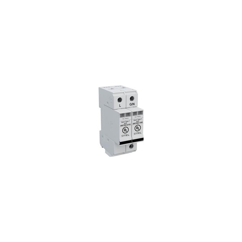 1 pcs : DS72US-120S - Industrial Surge Protectors Din Rail AC Power Surge Suppressor, 70kA max, 240/120V Split Phase, 2P