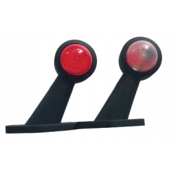 Marker on rubber, front and rear tow truck trailer