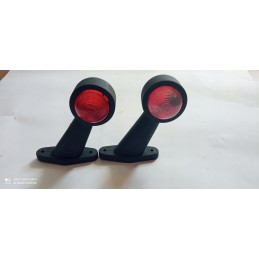 Marker on rubber, front and rear tow truck trailer