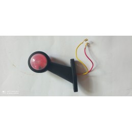 Marker on rubber, front and rear tow truck trailer