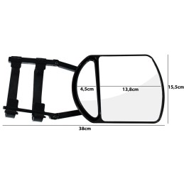 Side mirror for towing a caravan