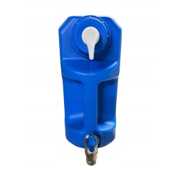 Water bank canister tank with tap and dispenser, 10l, narrow, flat