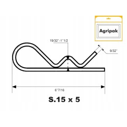 Pin pin oe7mm x 163mm