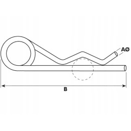 Pin pin oe7mm x 163mm