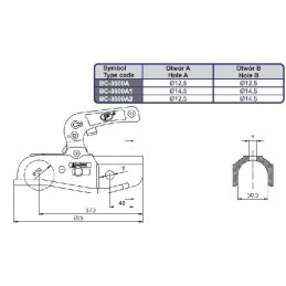 Ball hitch for trailer 3500kg 3 5t steelpress