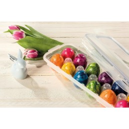 Lock lock egg container box, 12 pcs