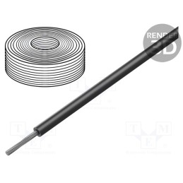 5 m x HELUKABEL - 45401 - Wire, SiFF, 1x1mm2, stranded, Cu, silicone, black, -60÷180°C, 500V