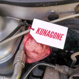 Marten and rodent repellent to protect the engine