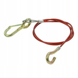 Trailer hitch brake securing cable