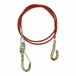 Trailer hitch brake securing cable