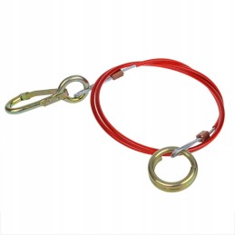 Trailer hitch brake securing cable