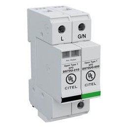 1 pcs : DS72US-120S/G - Industrial Surge Protectors Din Rail AC Power Surge Suppressor, 70kA max, 240/120V Split Phase, 1P+GSG