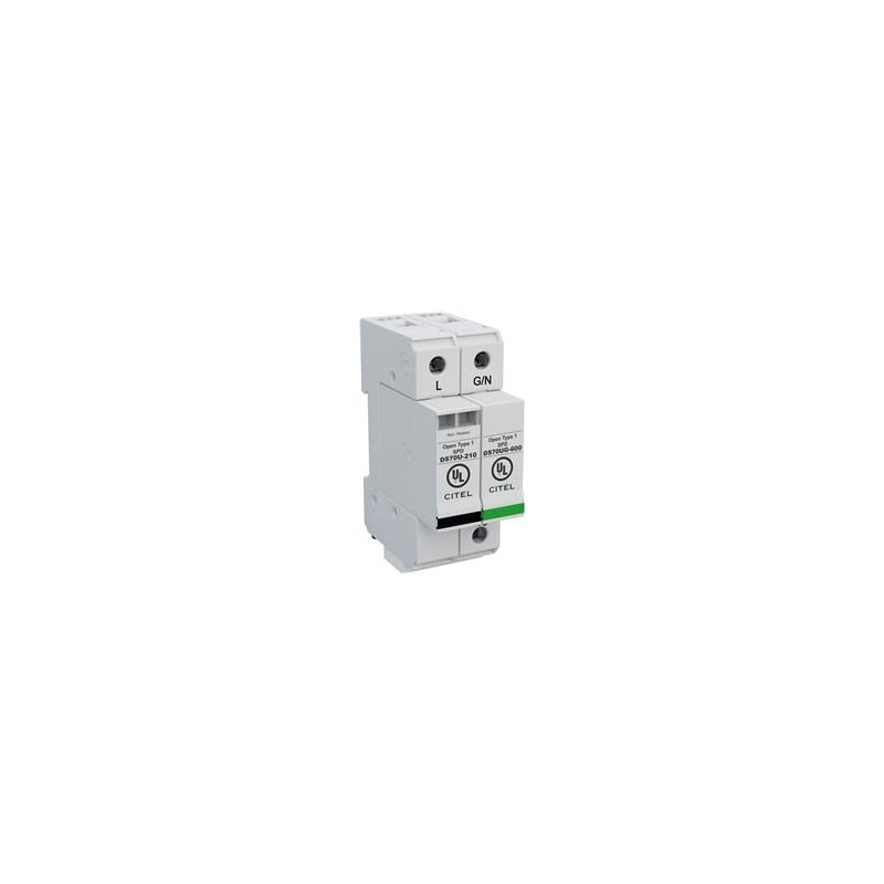 1 pcs : DS72US-120S/G - Industrial Surge Protectors Din Rail AC Power Surge Suppressor, 70kA max, 240/120V Split Phase, 1P+GSG