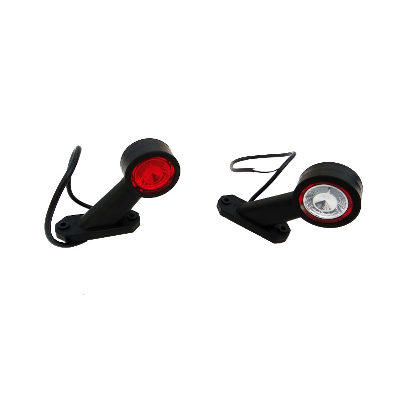 Diagonal front and rear LED marker lamp